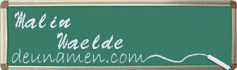 Malin Waelde Visitenkarte
